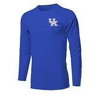 T-shirt à manches longues Snowy Polaroid pour jeunes Royal Kentucky Wildcats