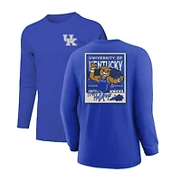 T-shirt à manches longues Snowy Polaroid pour jeunes Royal Kentucky Wildcats