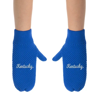ZooZatz Kentucky Wildcats Knit Bow Headband & Mittens Bundle