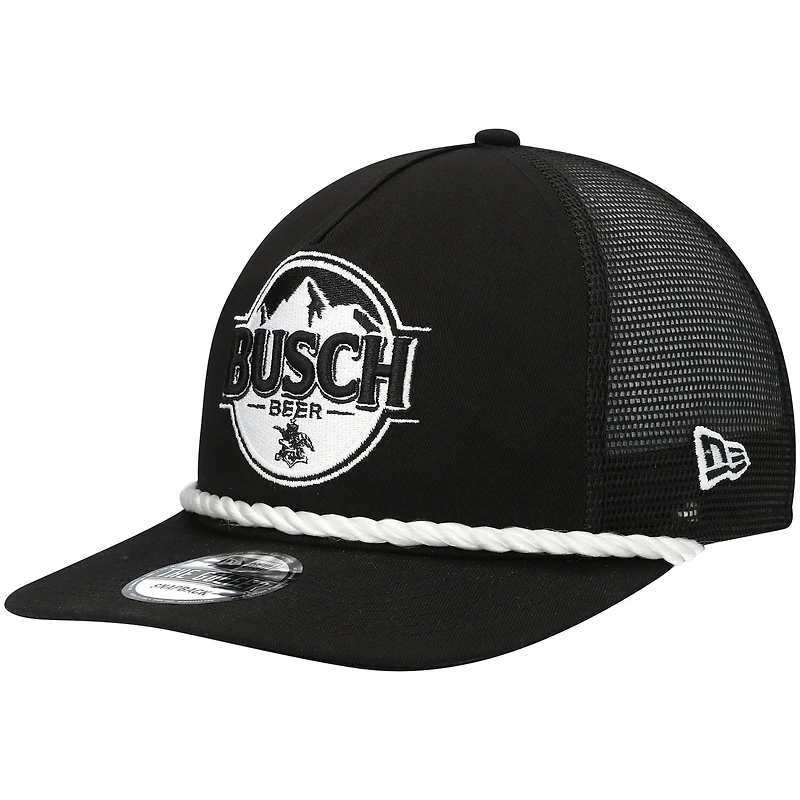 Men's New Era Black Kevin Harvick Golfer Snapback Hat