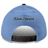 Casquette ajustable à bouton-pression Kevin Harvick 9FORTY New Era pour homme, bleu clair/noir