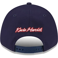 Casquette réglable New Era Kevin Harvick 9FORTY Americana Snapback pour homme, blanc/bleu