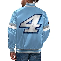 Veste universitaire bleu clair Kevin Harvick Home Game à bouton-pression pour hommes