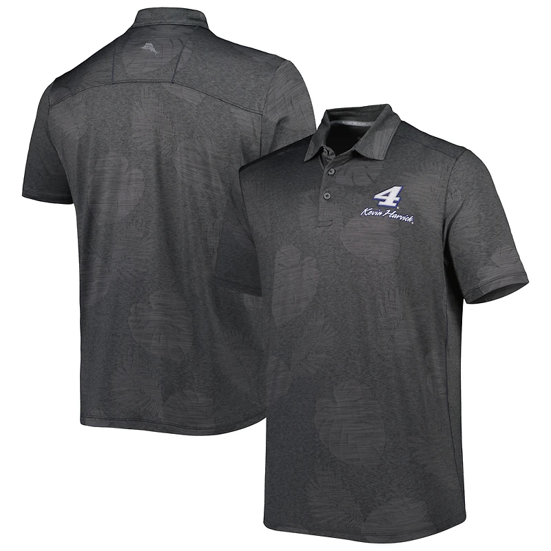 Polo Tommy Bahama Charcoal Kevin Harvick Palm Coast Delray Frond IslandZone pour homme