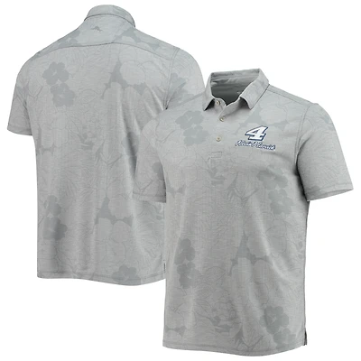 Polo Tommy Bahama gris pour homme Kevin Harvick Miramar Blooms