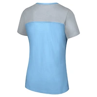 T-shirt bleu clair pour femme G-III 4Her by Carl Banks Kevin Harvick Cheer à couleurs contrastées
