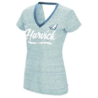 T-shirt femme Touch Heather Powder Blue Kevin Harvick Halftime Back Wrap
