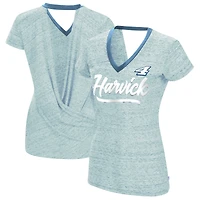 T-shirt femme Touch Heather Powder Blue Kevin Harvick Halftime Back Wrap