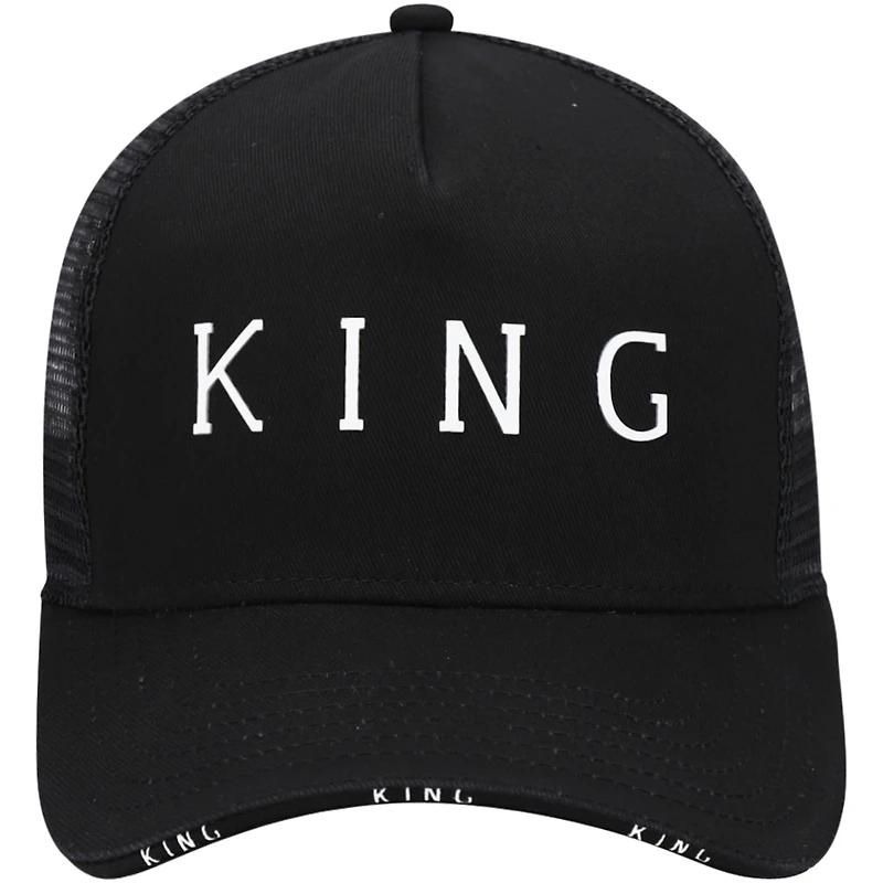 Casquette Snapback Stepney Trucker noire King Apparel pour hommes