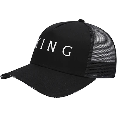 Casquette Snapback Stepney Trucker noire King Apparel pour hommes