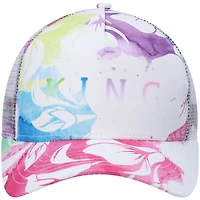 Men's King Apparel White Homerton Mesh Trucker Snapback Hat