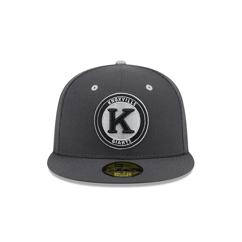 Men's New Era  Charcoal Knoxville Smokies Theme Nights 59FIFTY Fitted Hat