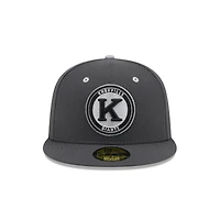 Men's New Era  Charcoal Knoxville Smokies Theme Nights 59FIFTY Fitted Hat
