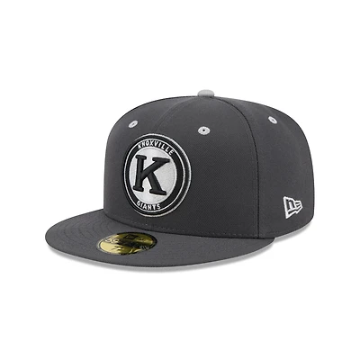 Men's New Era  Charcoal Knoxville Smokies Theme Nights 59FIFTY Fitted Hat