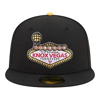 Casquette ajustée New Era noire pour homme, édition spéciale Knoxville Smokies Minor League Theme Nights 59FIFTY