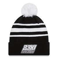 Bonnet Kurt Busch Knit Pom Cuff New Era noir/blanc pour homme