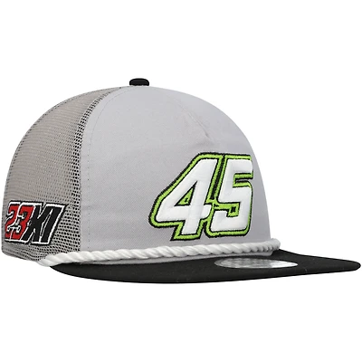 Casquette New Era grise/noire Kurt Busch Golfer Snapback pour homme
