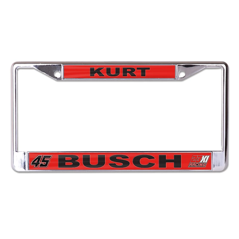 Cadre de plaque d'immatriculation incrusté WinCraft Kurt Busch Team
