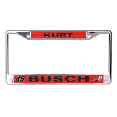 Cadre de plaque d'immatriculation incrusté WinCraft Kurt Busch Team