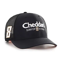 Casquette réglable noire Kyle Busch Cheddar's Sure Shot Brrr Trucker '47 pour hommes