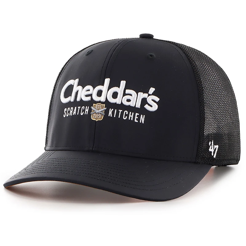 Casquette réglable noire Kyle Busch Cheddar's Sure Shot Brrr Trucker '47 pour hommes