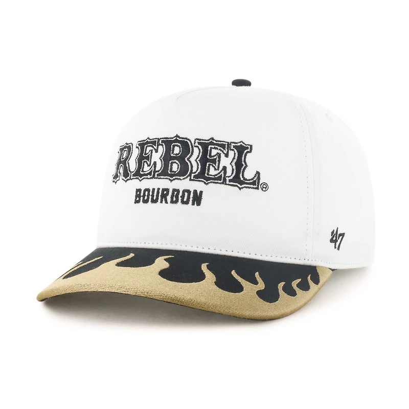 Men's '47  White/Tan Kyle Busch Flame Hitch Adjustable Hat