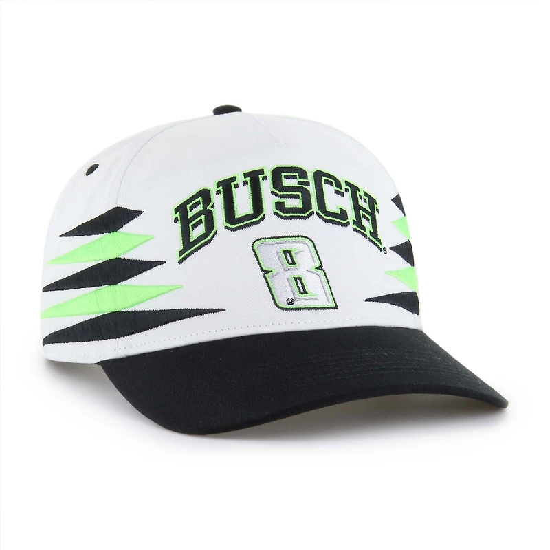 Men's '47  White Kyle Busch  Diamond Cut Hitch Adjustable Hat