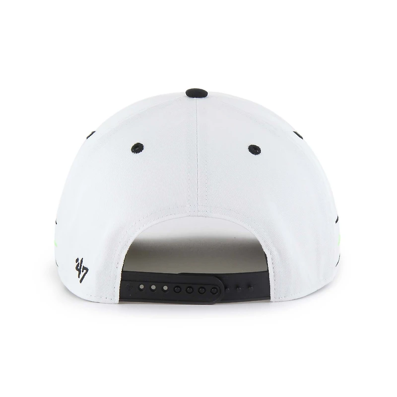 Men's '47  White Kyle Busch  Diamond Cut Hitch Adjustable Hat