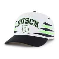 Men's '47  White Kyle Busch  Diamond Cut Hitch Adjustable Hat