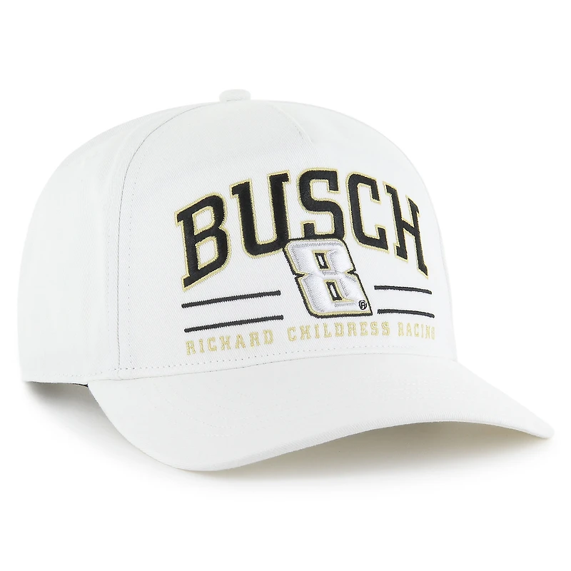 Men's '47 White Kyle Busch Roscoe Hitch Adjustable Hat