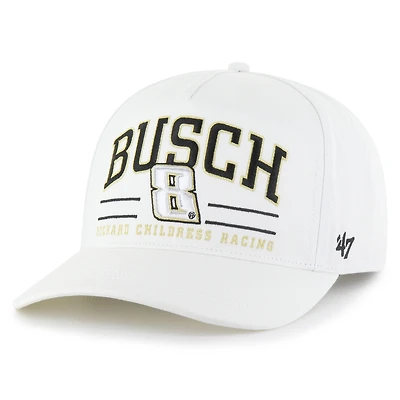 Men's '47 White Kyle Busch Roscoe Hitch Adjustable Hat