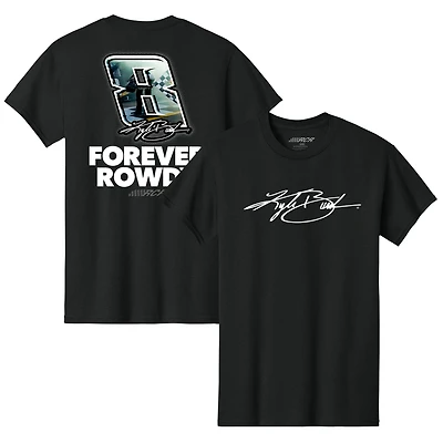 Men's Classic Ink Black Kyle Busch #8 Forever Rowdy T-Shirt