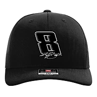 Men's Classic Ink Black Kyle Busch Snapback Trucker Hat