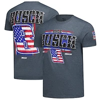 T-shirt lifestyle Kyle Busch 3-Spot gris chiné classique pour homme