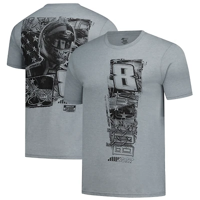 T-shirt homme classique gris chiné Kyle Busch Flag 2-Sport Tri-Blend