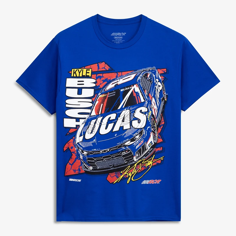Men's Classic Ink Royal Kyle Busch #8 Lucas Oil Speed T-Shirt