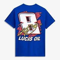 Men's Classic Ink Royal Kyle Busch #8 Lucas Oil Speed T-Shirt