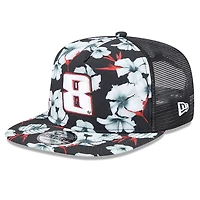 Men's New Era Black Kyle Busch  Adventure Pattern Golfer Adjustable Hat