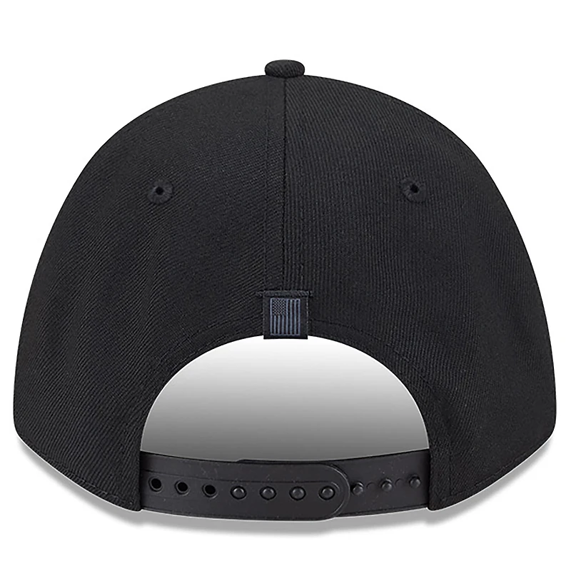Casquette ajustable Kyle Busch American Flag 9FORTY M-Crown A-Frame noire New Era pour homme