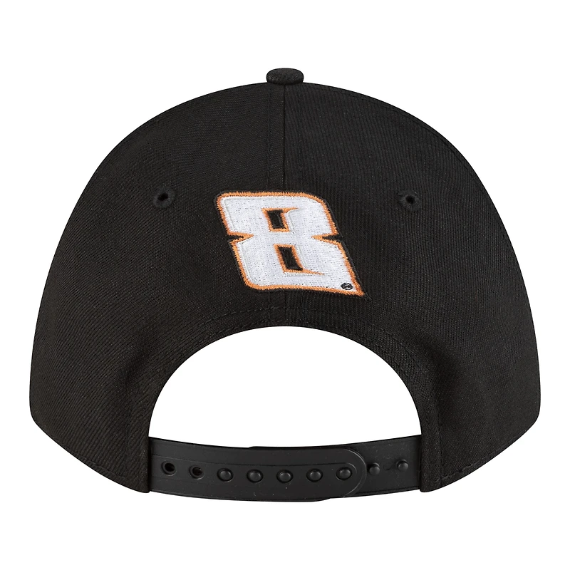 Men's New Era Black Kyle Busch Cheddar's 9FORTY M-Crown Adjustable Hat