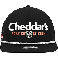 Casquette snapback noire Kyle Busch Cheddar's Golfer New Era pour homme