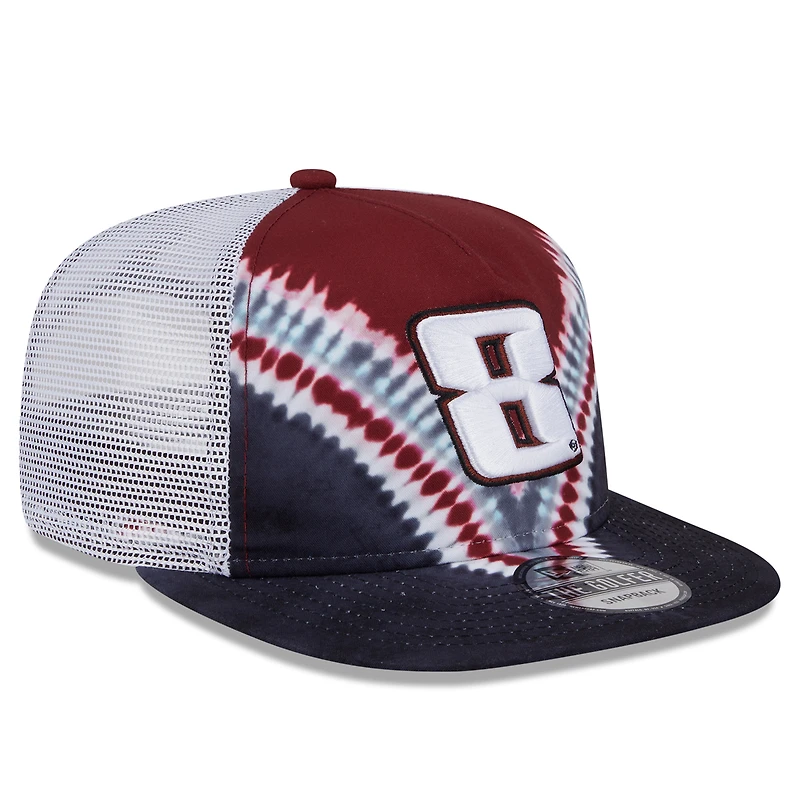 Men's New Era Black Kyle Busch  Golfer Tie-Dye Snapback Hat