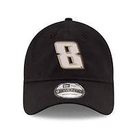 Men's New Era Black Kyle Busch Team Enzyme Washed 9TWENTY Adjustable Hat