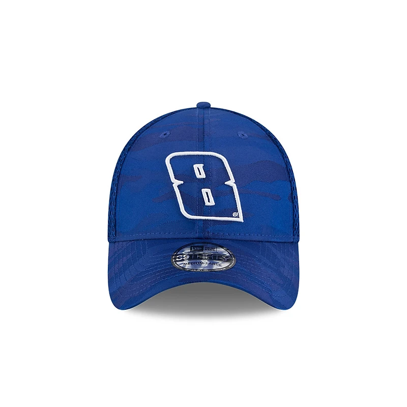 Casquette 39THIRTY Flex à motif camouflage Kyle Busch bleu New Era pour homme