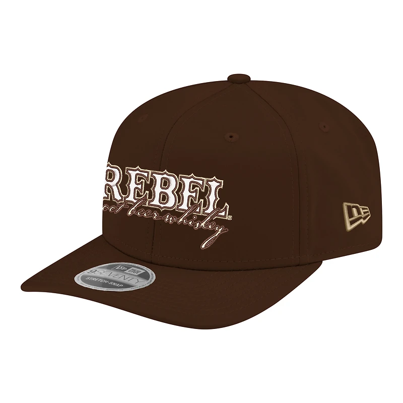 Men's New Era  Brown Kyle Busch Rebel Bourbon Root Beer Whiskey 9SEVENTY Adjustable Hat