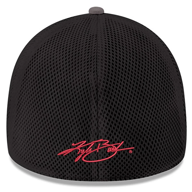Men's New Era Gray Kyle Busch 39THIRTY NEO Flex Hat