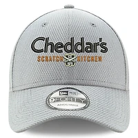 Men's New Era Gray Kyle Busch 9FORTY Cheddar's Snapback Adjustable Hat