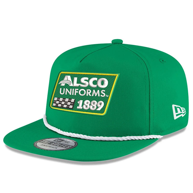 New Era Kelly Vert Kyle Busch Alsco Uniforms Golfeur Snapback Casquette réglable pour homme