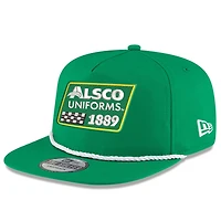 New Era Kelly Vert Kyle Busch Alsco Uniforms Golfeur Snapback Casquette réglable pour homme