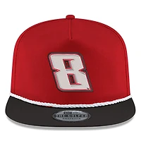 Men's New Era Scarlet/Black Kyle Busch Golfer Snapback Adjustable Hat